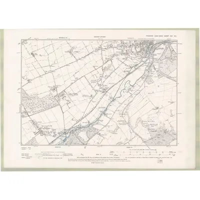 1894 Map of Fife and Kinross Sheet XIII.NE, 1896 Print