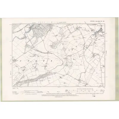 1894 Map of Fife and Kinross Sheet XIII.SE, 1896 Print