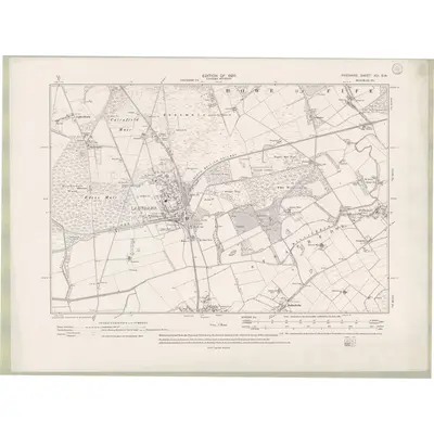 1913 Map of Fife and Kinross Sheet XIII.SW, 1920 Print
