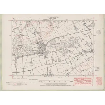 1938 Map of Fife and Kinross Sheet XIII.SW, 1948 Print