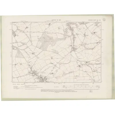 1912 Map of Fife and Kinross Sheet XIV.NW, 1919 Print