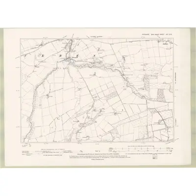 1893 Map of Fife and Kinross Sheet XIV.SW, 1895 Print
