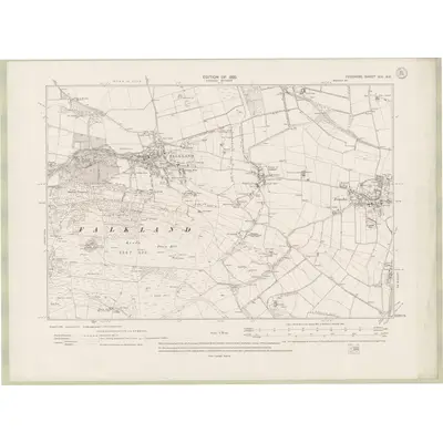 1912 Map of Fife and Kinross Sheet XIX.NE, 1920 Print