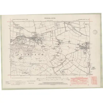 1938 Map of Fife and Kinross Sheet XIX.NE, 1948 Print