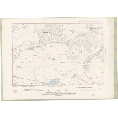 1894 Map of Fife and Kinross Sheet XIX.NW, 1896 Print