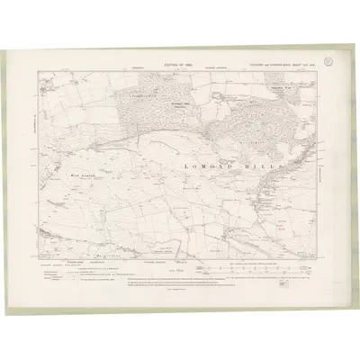 1912 Map of Fife and Kinross Sheet XIX.NW, 1920 Print