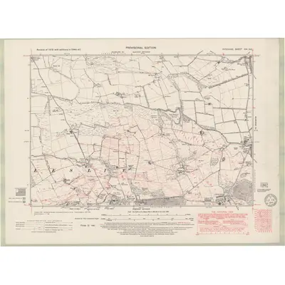 1947 Map of Fife and Kinross Sheet XIX.SE, 1949 Print