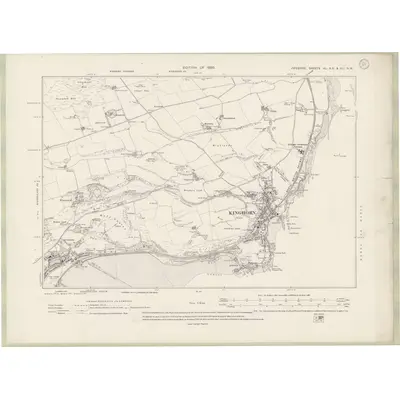 1913 Map of Fife and Kinross Sheet XL.NE & XLI.NW, 1920 Print