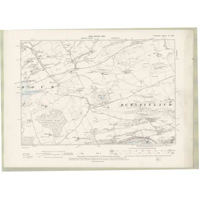 1894 Map of Fife and Kinross Sheet XL.NW, 1896 Print