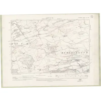 1913 Map of Fife and Kinross Sheet XL.NW, 1921 Print