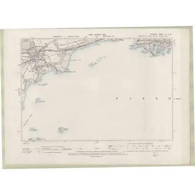 1894 Map of Fife and Kinross Sheet XL.SW, 1896 Print
