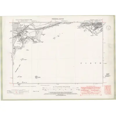 1938 Map of Fife and Kinross Sheet XL.SW, 1947 Print