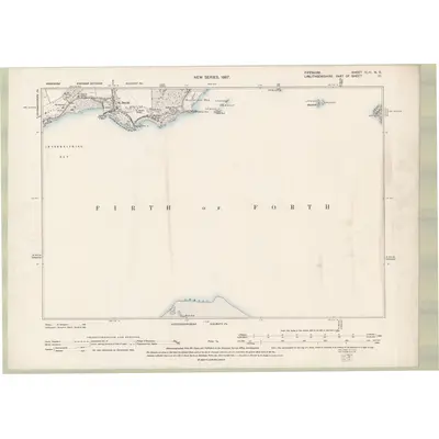 1894 Map of Fife and Kinross Sheet XLIII.NE, 1897 Print