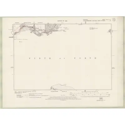 1925 Map of Fife and Kinross Sheet XLIII.NE, 1928 Print