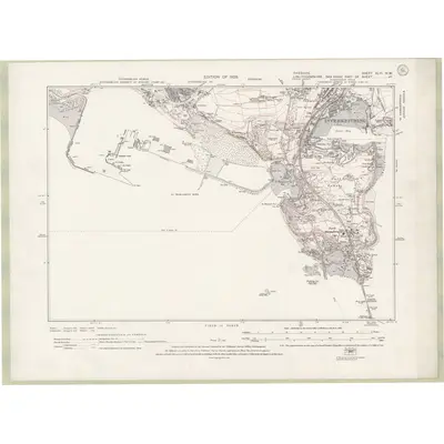 1925 Map of Fife and Kinross Sheet XLIII.NW, 1928 Print