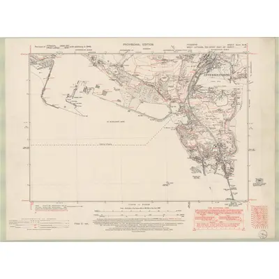 1946 Map of Fife and Kinross Sheet XLIII.NW, 1952 Print