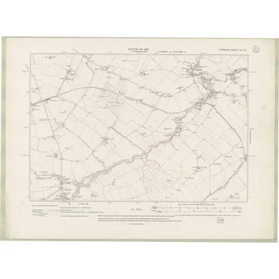 1912 Map of Fife and Kinross Sheet XV.NE, 1919 Print