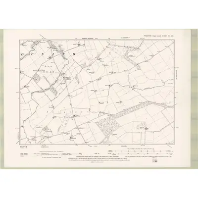 1893 Map of Fife and Kinross Sheet XV.SE, 1895 Print