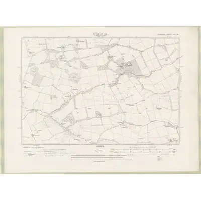 1912 Map of Fife and Kinross Sheet XV.SW, 1919 Print