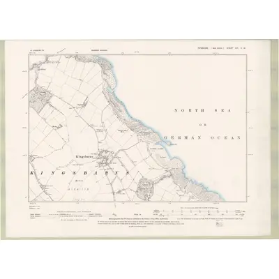 1893 Map of Fife and Kinross Sheet XVI.NW, 1895 Print