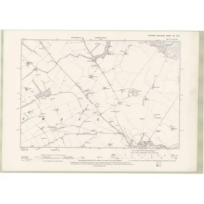 1893 Map of Fife and Kinross Sheet XVI.SW, 1896 Print