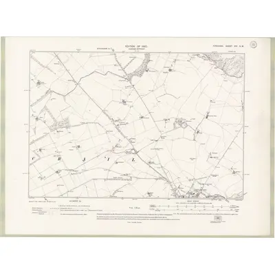 1912 Map of Fife and Kinross Sheet XVI.SW, 1920 Print
