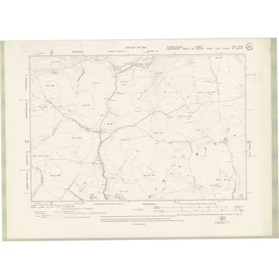 1913 Map of Fife and Kinross Sheet XVII.NW, 1921 Print