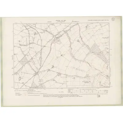 1912 Map of Fife and Kinross Sheet XVIII.NE, 1920 Print