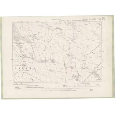 1913 Map of Fife and Kinross Sheet XVIII.NW, 1920 Print