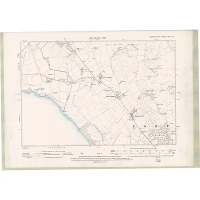 1894 Map of Fife and Kinross Sheet XVIII.SE, 1896 Print