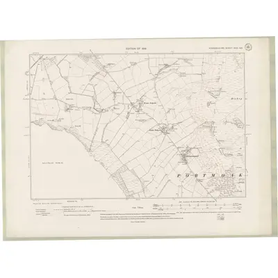 1913 Map of Fife and Kinross Sheet XVIII.SE, 1919 Print