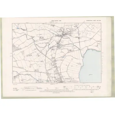 1895 Map of Fife and Kinross Sheet XVIII.SW, 1896 Print