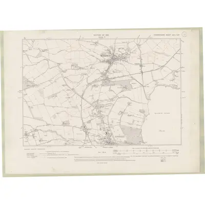 1913 Map of Fife and Kinross Sheet XVIII.SW, 1919 Print