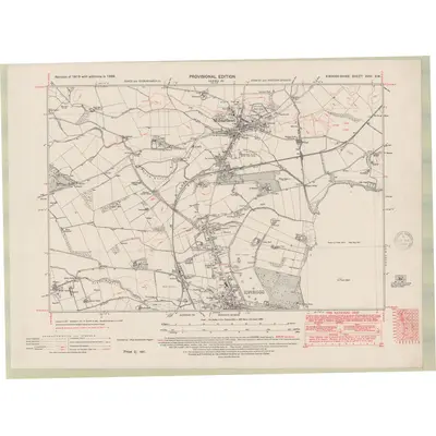 1938 Map of Fife and Kinross Sheet XVIII.SW, 1948 Print