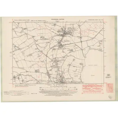 1950 Map of Fife and Kinross Sheet XVIII.SW, 1951 Print