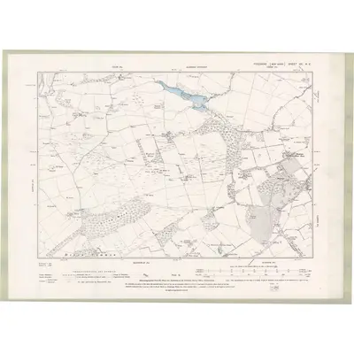 1894 Map of Fife and Kinross Sheet XX.NE, 1896 Print