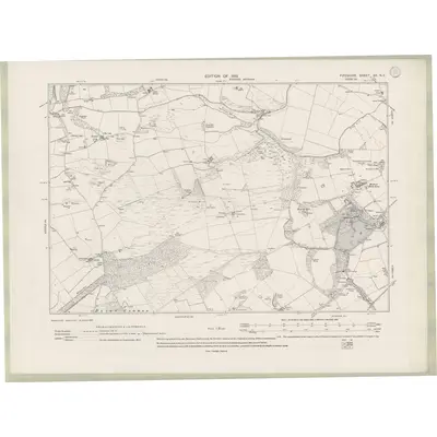 1912 Map of Fife and Kinross Sheet XX.NE, 1919 Print