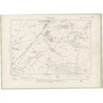 1912 Map of Fife and Kinross Sheet XX.NW, 1920 Print