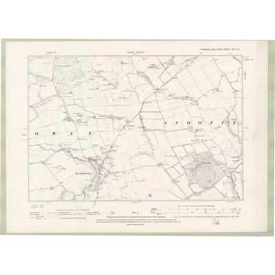 1893 Map of Fife and Kinross Sheet XX.SE, 1896 Print