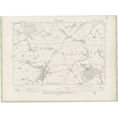 1912 Map of Fife and Kinross Sheet XX.SE, 1920 Print