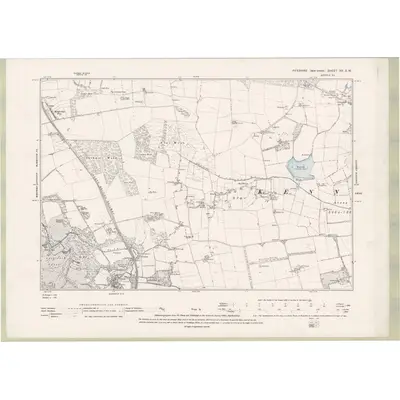 1893 Map of Fife and Kinross Sheet XX.SW, 1896 Print