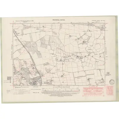 1938 Map of Fife and Kinross Sheet XX.SW, 1949 Print