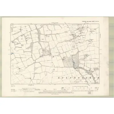 1893 Map of Fife and Kinross Sheet XXI.NE, 1896 Print