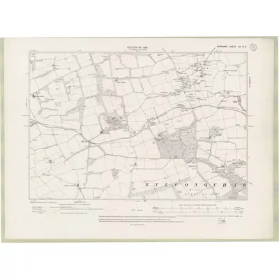 1912 Map of Fife and Kinross Sheet XXI.NE, 1919 Print