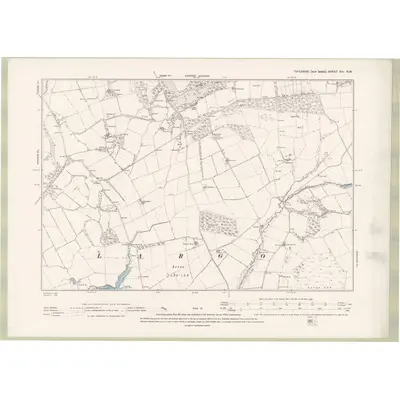 1893 Map of Fife and Kinross Sheet XXI.NW, 1896 Print