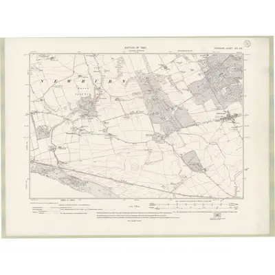 1912 Map of Fife and Kinross Sheet XXI.SE, 1920 Print