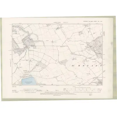 1893 Map of Fife and Kinross Sheet XXII.SW, 1896 Print