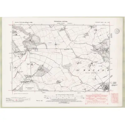1938 Map of Fife and Kinross Sheet XXII.SW, 1947 Print