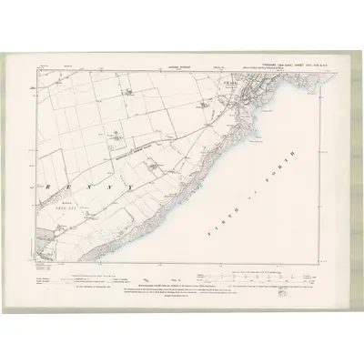 1893 Map of Fife and Kinross Sheet XXIII.NW & NE, 1895 Print