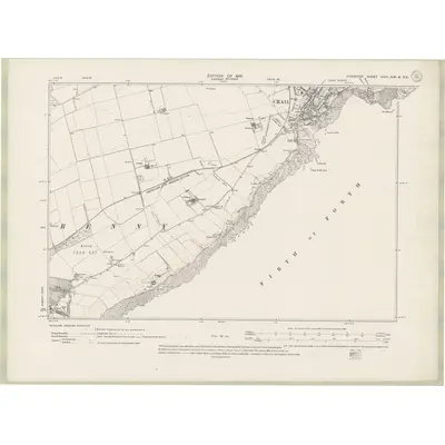 1912 Map of Fife and Kinross Sheet XXIII.NW & NE, 1919 Print